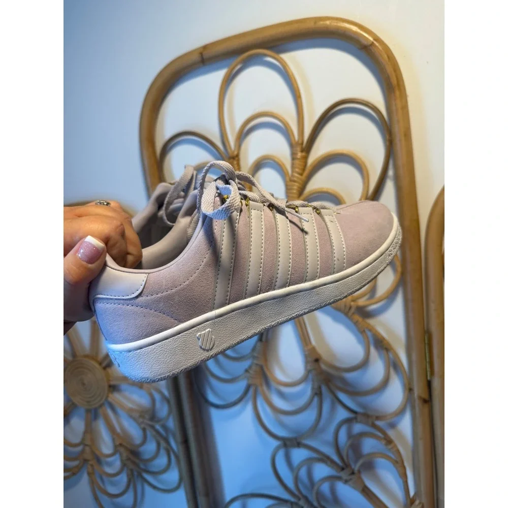 K-Swiss Court Pro II Lavender Purple Suede Sneakers Womens 8.5